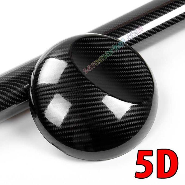 Автоплівка CARLIKE Carbon 3D/5D PVC глянсова вінілова для тюнінгу