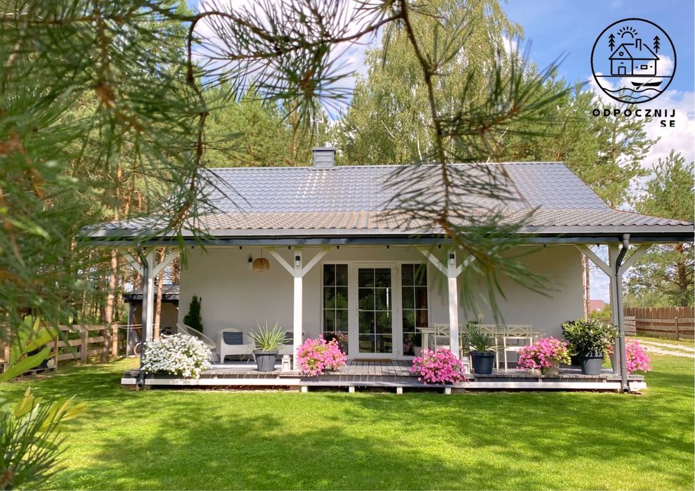 Domek nad jeziorem Serwy koło Augustowa