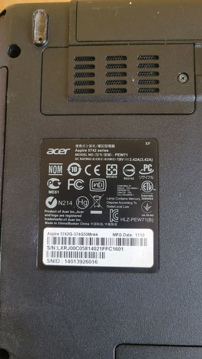 Ноутбук Acer Aspire 5742G-374G50Mnkk (LX.RJ00C.058) Black