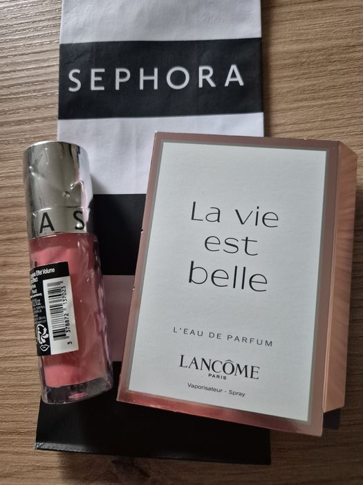 Zestaw!!! SEPHORA Outrageous Plump 6 ml 07 PINK POUT błyszczyk LANCOME