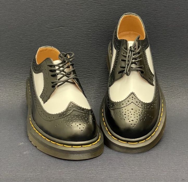 Półbuty skórzane alcaponki derby oxfordy eleganckie martensy lojdy