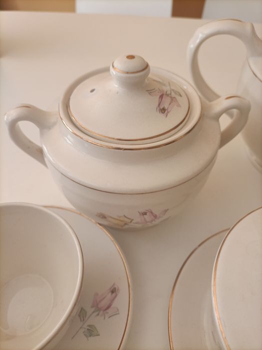 Serviço de chá fábrica Sacavém arte déco