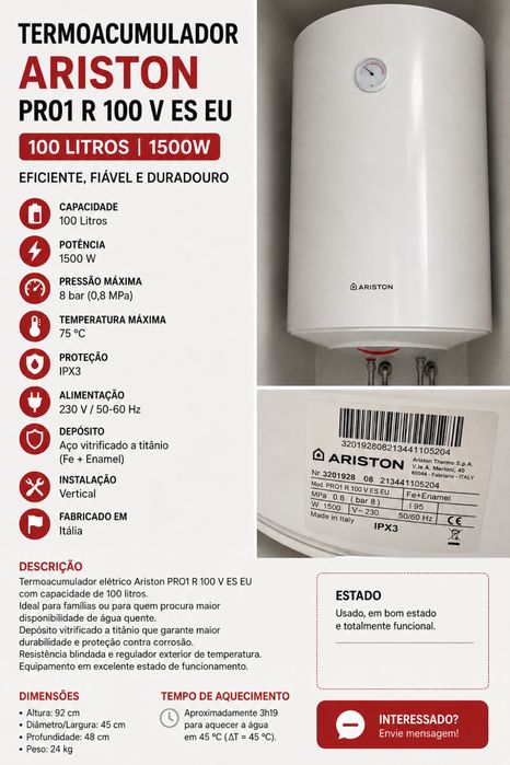 Termoacumulador Ariston