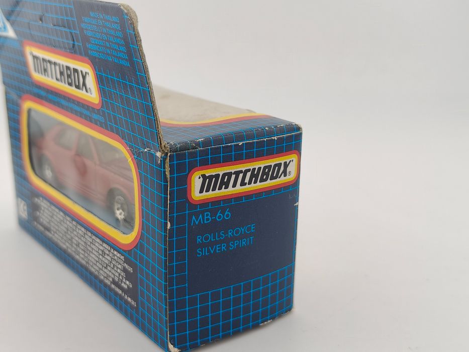 MB66 Matchbox Rolls Royce Silver Spirit Blue Grid Box