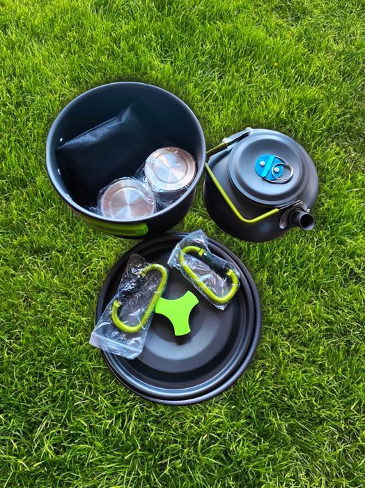 Посуда туристический набор 3 в 1 кемпинг,поход,рыбалка,охота