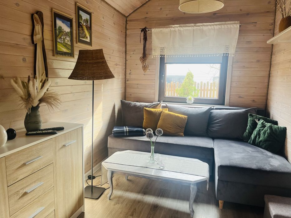 Domek Wiele na Kaszubach sauna balia Jezioro las