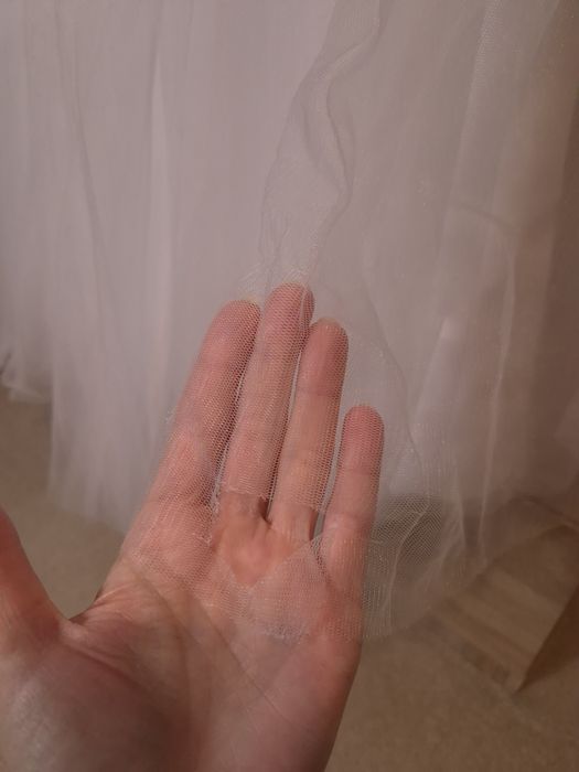 • Suknia ślubna jak nowa! Hiszpański styl + koło • piękna koronka M