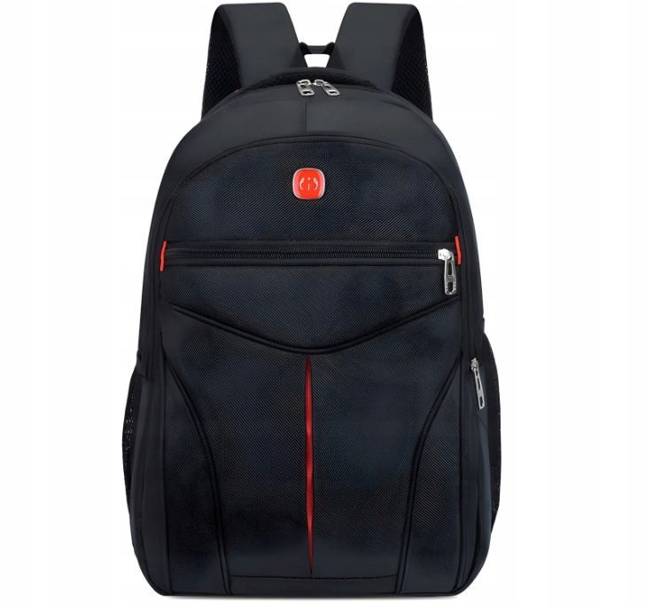 Plecak Męski Damski Do Pracy Szkoły Wodoodporny Sport Czarny Pojemny