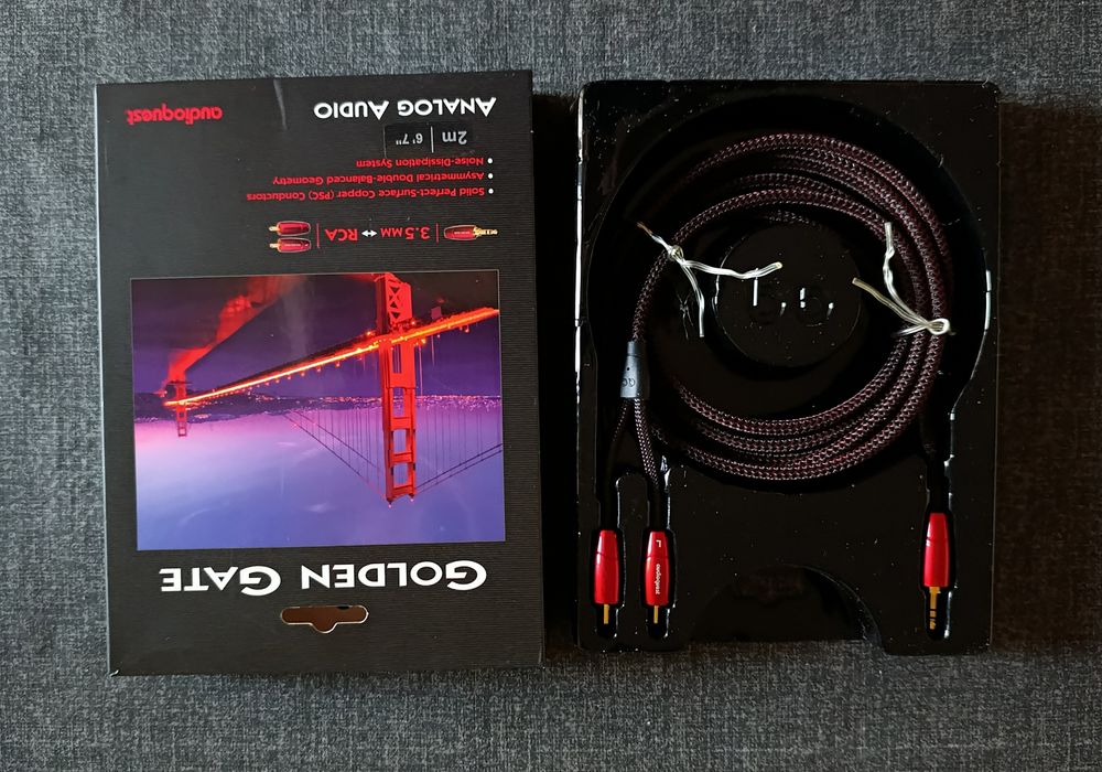 Przewód Audioquest GOLDEN GATE 2 m Jack / RCA