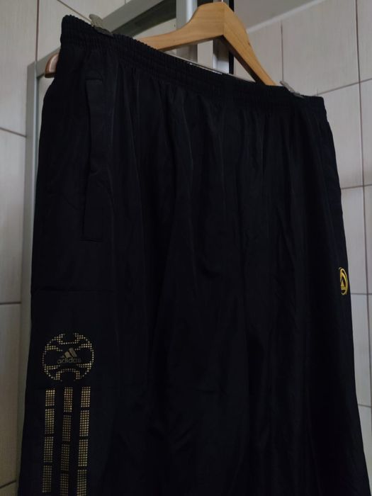 Spodnie dresowe XL dresy adidas czarne predator black ciemne niebieski