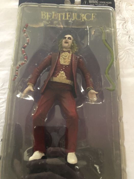 Figura rara Beetlejuice Michael Keaton filme Tim Burton NECA