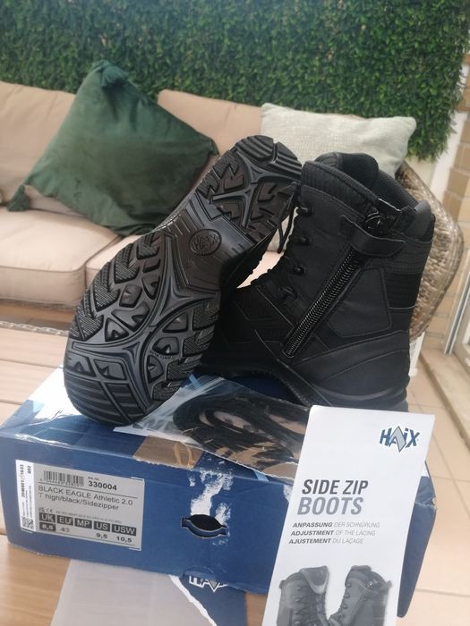 Botas Haix Black Eagle Athletic 2.0 T high/black/Sidezipper