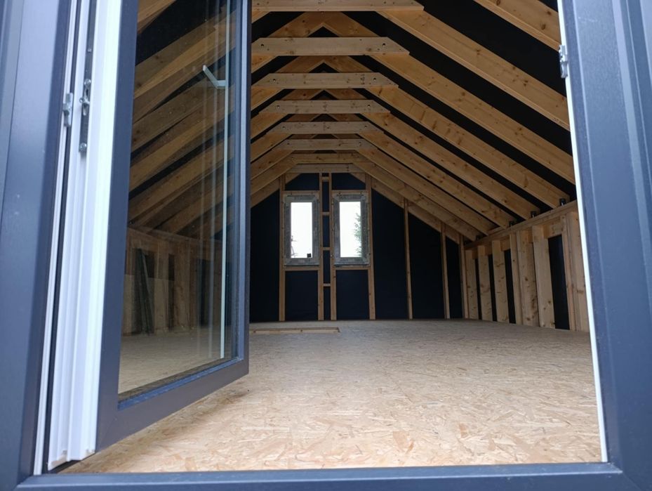 Domek drewniamy na zgłoszenie 35m2