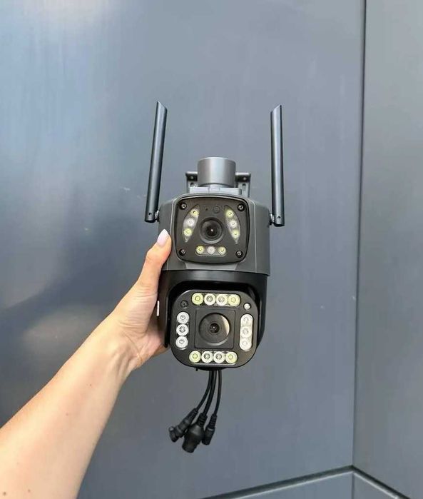 Вайфай Камера відеонагляду 8мп вулична поворотна нічна V380 SC03 wifi