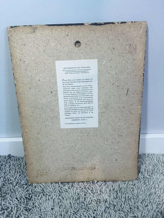 Piękna ikona prawosławna Maryja antyk obraz religijny