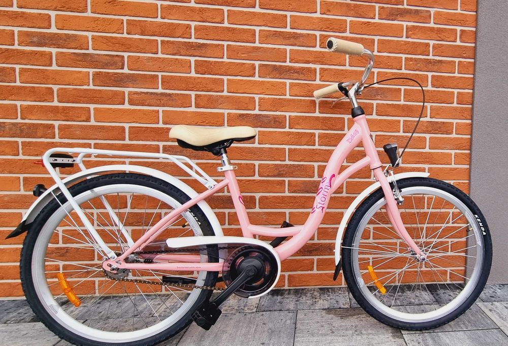 Storm Daisy na kołach 24”, lekkie, miejskie, bagażnik