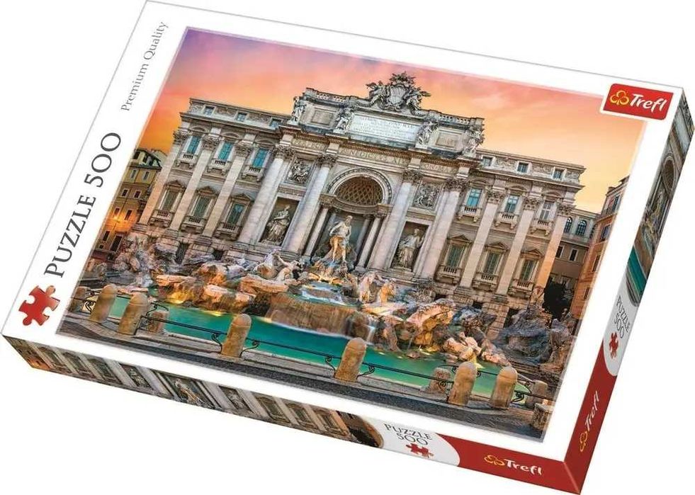 Puzzle Trefl 500 elementów Puzzle Fontanna di Trevi Włochy 500