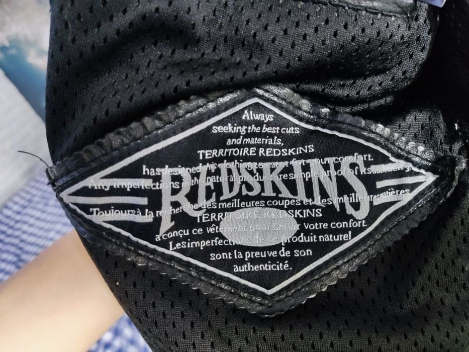 Куртка кожаная , мужская Redscins