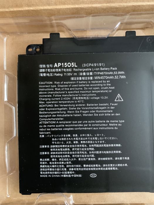 Nowa bateria do Laptopa Acer AP1505L - Acer Swift Acer Spin