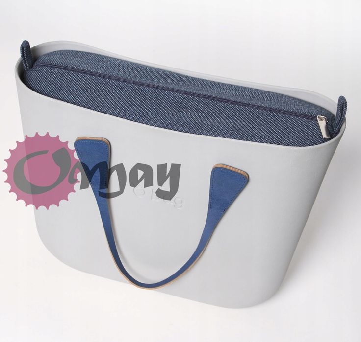 GRANATOWY organizer OBAG STANDARD plecionka niebieska 2 kieszenie OMAY