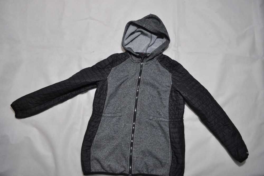 TOMMY HILFIGER XS bluza damska hybrydowa z kapturem pikowana i14v