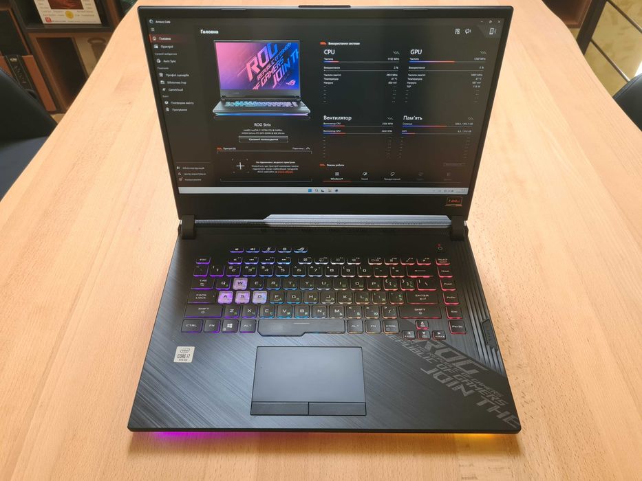 Ігровий Asus ROG Strix G512LV i7-10750H RTX2070(8GB) 32GB RAM 1TB SSD