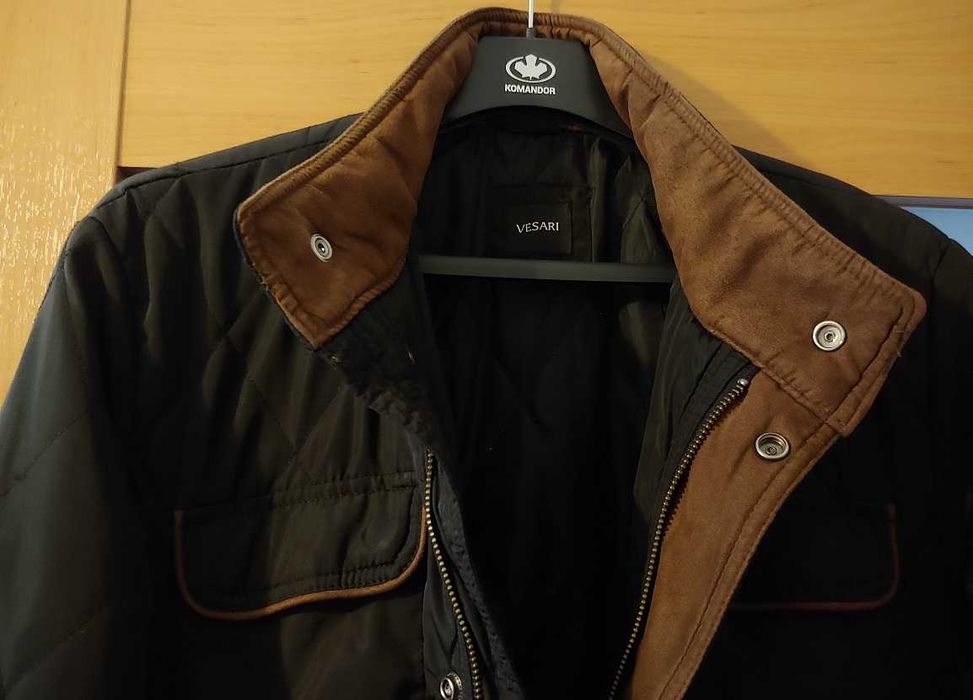 Vistula Vesari granat pikowana przejściówka z brązowymi wstawkami 48/M