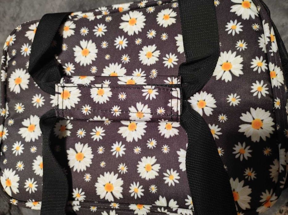 Lancheira térmica florida | impermeável e prática | capacidade de 12 L