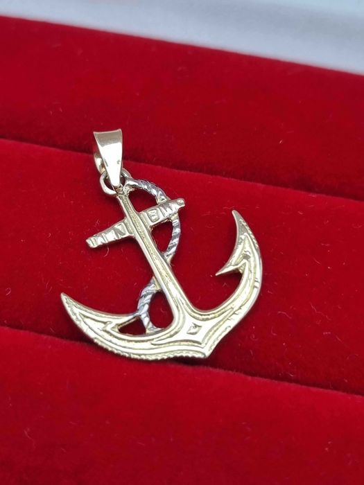 Złota Zawieszka Kotwica P585 14K 1,30G