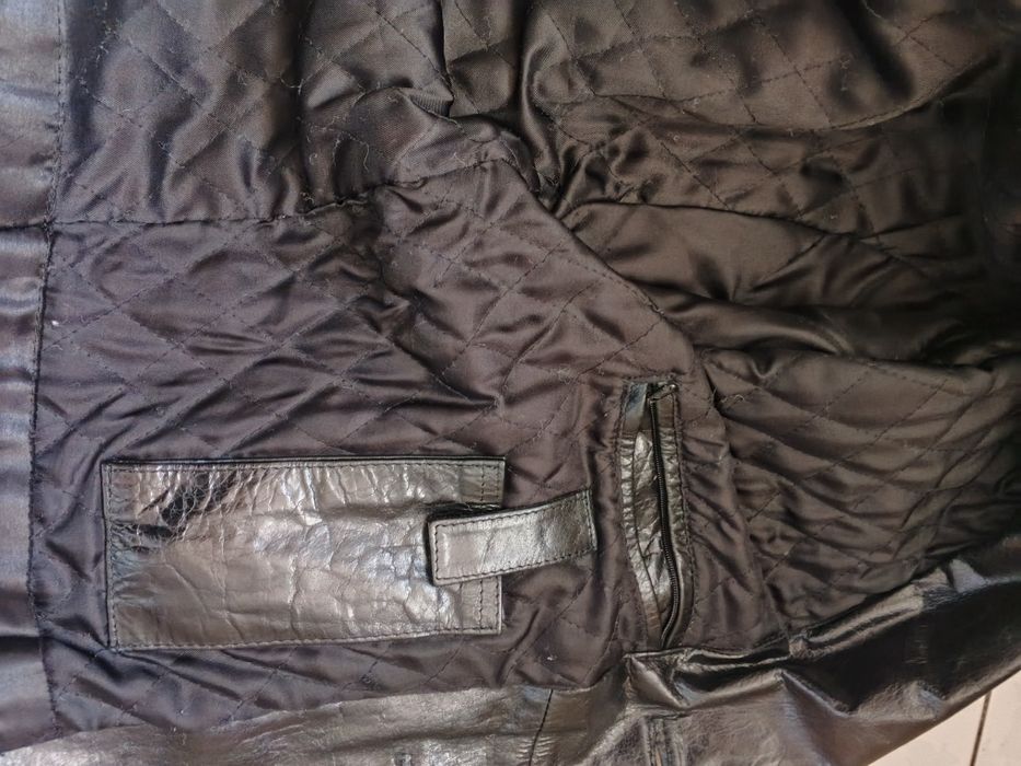 Чоловічий шкіряний плащ Inventief з натуральної шкіри