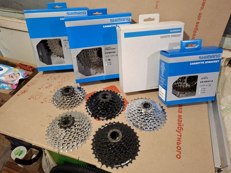 ВЕЛОсипедные кассеты оригинальные Shimano. Индонезия!