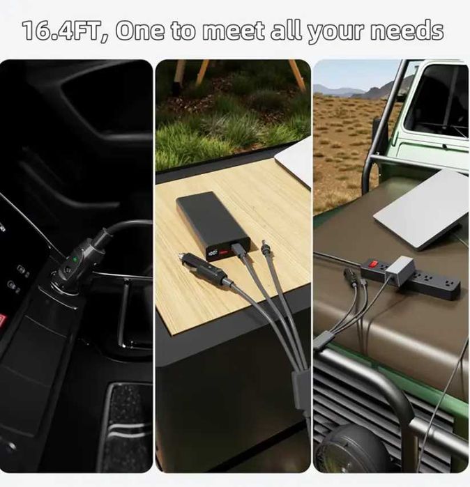 Кабель питания Starlink Mini старлінк міні авто зарядка 3 в 1 2м/5м