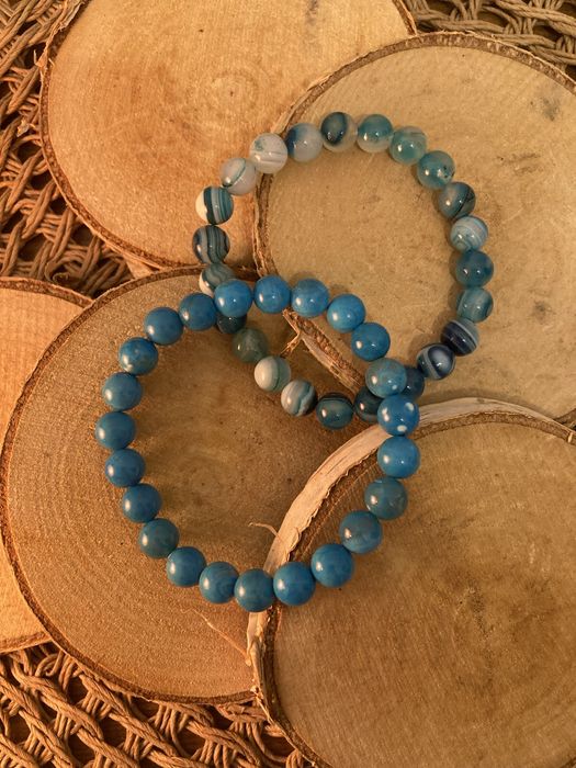 Dwie bransoletki agat