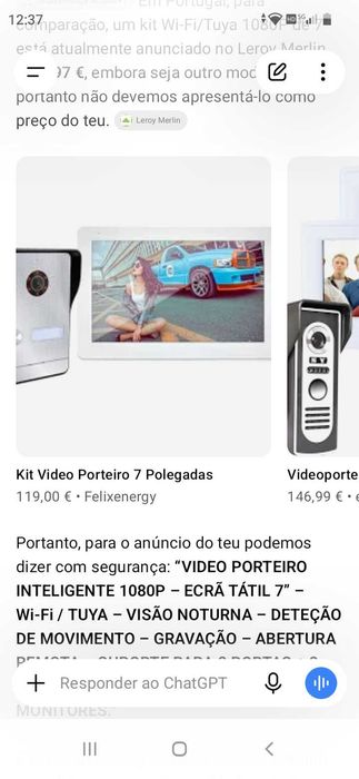 Video porteiro. 119€. Oportunidade