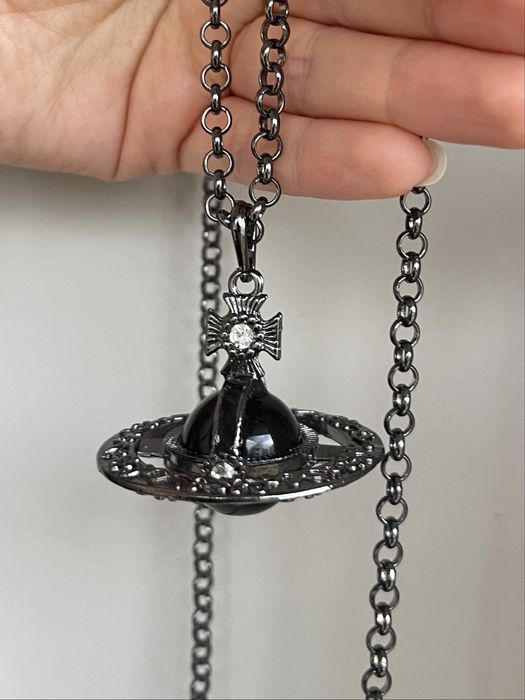 naszyjnik floral black orb vivienne westwood