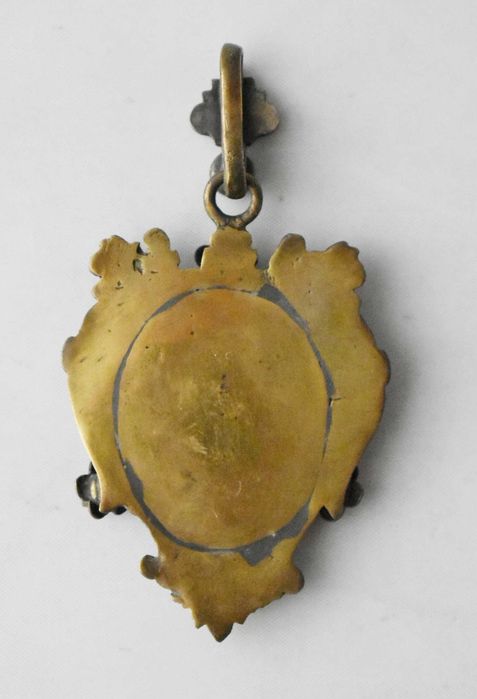 Starodawny    wisior "Kobieta w kapeluszu"