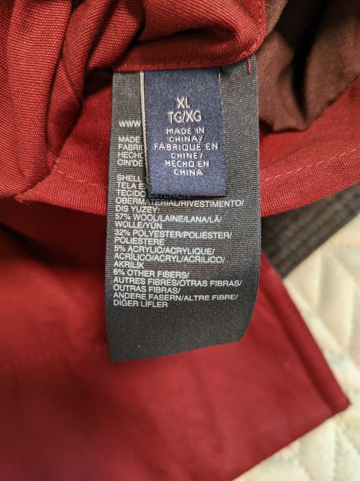 Płaszcz Tommy Hilfiger Dwustronny (Grafit/Bordo) Oryginalny Vintage