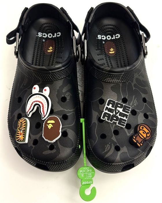 Crocs Bape | Крокси | Чорні