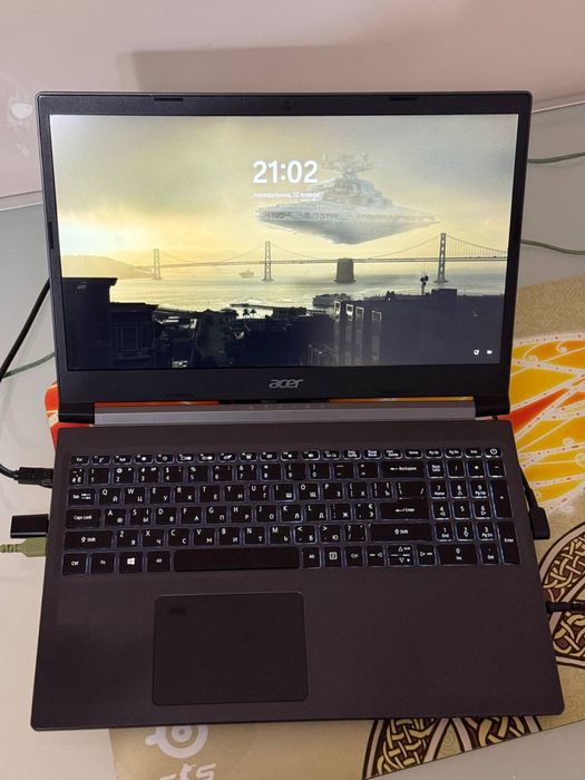 Aser Aspire 7 gamingowy 1650ti i5 SSD512 RAM16