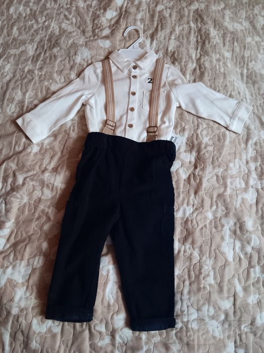 Elegancki zestaw body+spodnie nowy