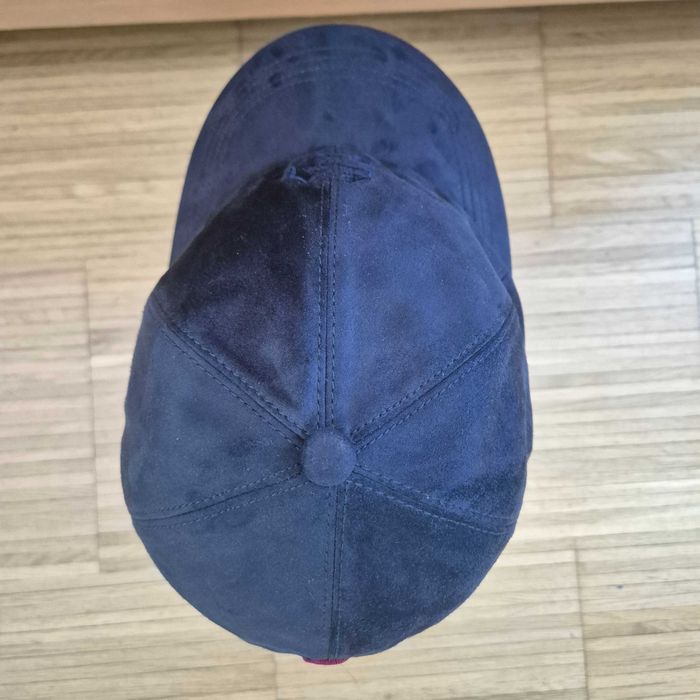 Бейсболка Brunello Cucinelli Cappello Velvet Cotton Deep Blue