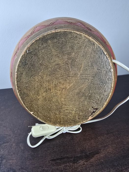 Candeeiro de Mesa vintage em Terracota Art Deco