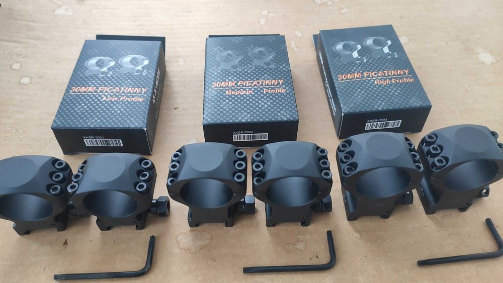 Кільця Vector Optics на пікатінні 6-гвинтові