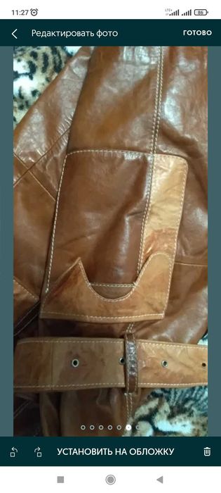 Кожаный пиджак (натуральная кожа) женский