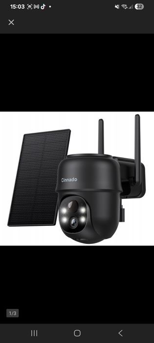 Kamera solarna Wifi cinnado B6 2K 2 szt