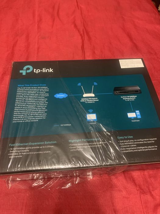 Сетевой коммутатор(свитч)TP-Link TL-SF1016D(16 портов)