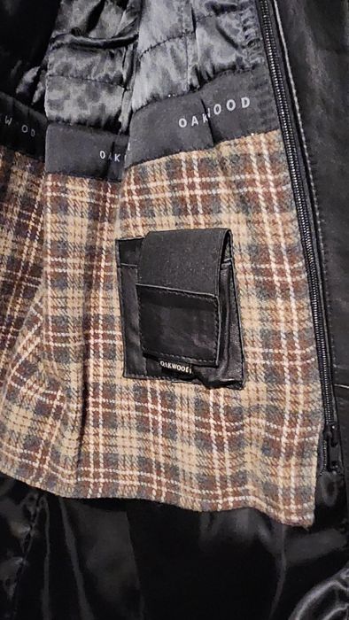 Męski skórzany plaszcz Oakwood 2w1