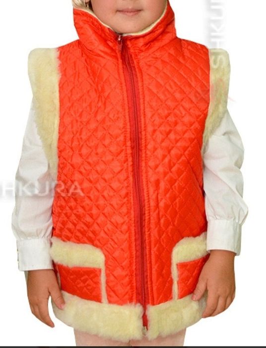 Дитячий Жилет з овчини, болоновий.