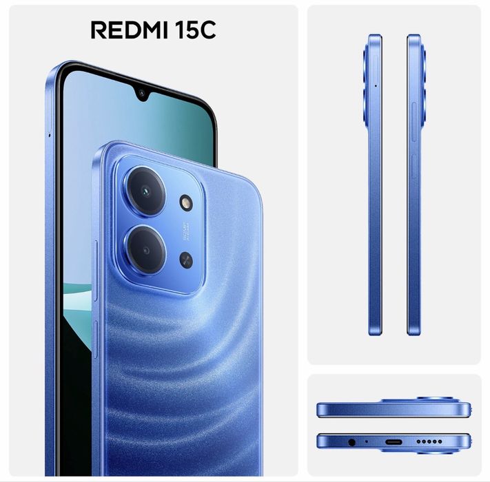 Xiaomi Redmi 15C 128GB Azul Ocean Wave – Novo Selado