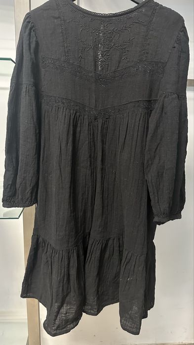 Сукня х/б чорна коротка Zara